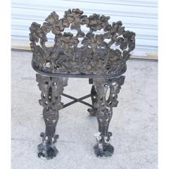 Vintage Garden Cast Iron Settee and Chair - 2714118