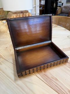 Vintage Geometric Wood Decorative Box - 4807374