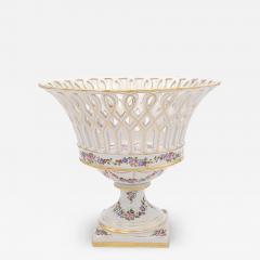 Vintage German Reticulated Footed Bowl circa 1920 - 3637238