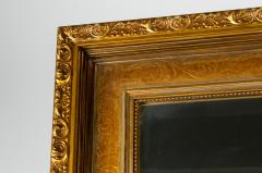 Vintage Gilded Wood Framed Hanging Wall Mirror - 555596