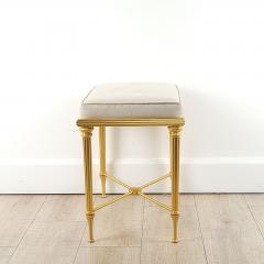 Vintage Gilt Bronze Louis XVI Style Stool circa 1950s - 3493752