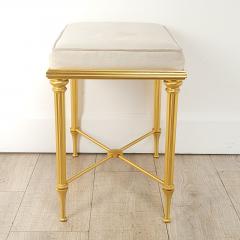 Vintage Gilt Bronze Louis XVI Style Stool circa 1950s - 3493755