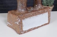 Vintage Glazed Ceramic Architectural Pottery Sculpture - 3990001