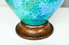 Vintage Glazed Ceramic Pair Table Lamps - 399040