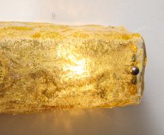 Vintage Gold Glass Wall Light - 1843399