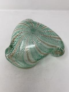 Vintage Green Murano Glass Candy Dish Ashtray - 2600884