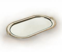 Vintage Gucci Silver Plated Oval Tray Italy 1970s - 1444642