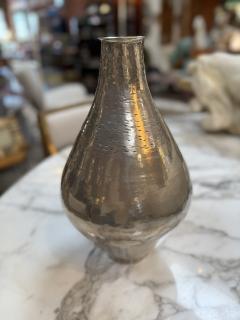 Vintage Hammered Silver Metal Vase - 4373138