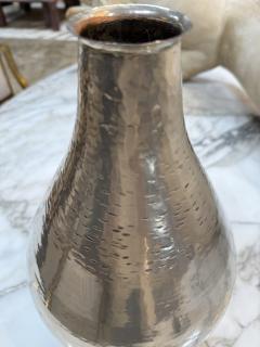 Vintage Hammered Silver Metal Vase - 4373139