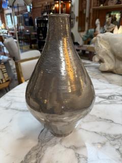 Vintage Hammered Silver Metal Vase - 4373142