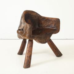 Vintage Hand Carved Wood Chair - 4044172