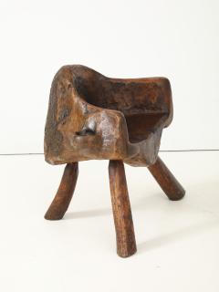 Vintage Hand Carved Wood Chair - 4044173