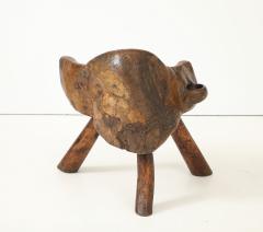 Vintage Hand Carved Wood Chair - 4044176