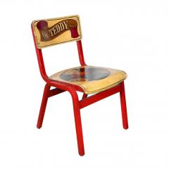 Vintage Hand Painted Child s Chairs W Teddy Bears - 4632505