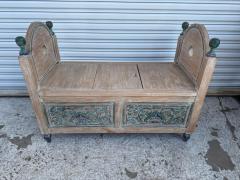 Vintage Hand Painted Dowery Chest Bench - 4375784