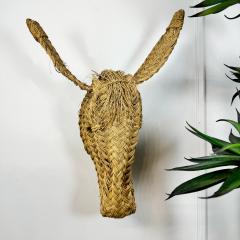 Vintage Hand Woven Spanish Donkey Head 1970s - 3498250