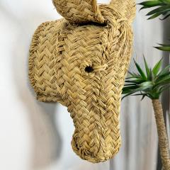 Vintage Hand Woven Spanish Donkey Head 1970s - 3498252