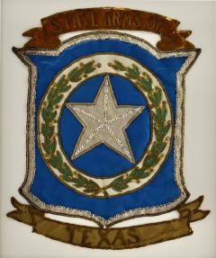 Vintage Hand made Sewn Texas State Seal 1936 - 1845636