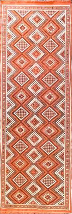 Vintage Handmade Tribal Moroccan Runner c 1970 - 4099405