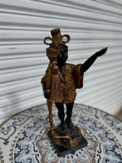 Vintage Handpainted Blackamoor Candleholder - 4398099
