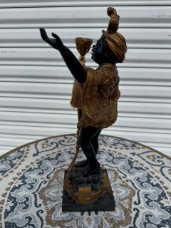 Vintage Handpainted Blackamoor Candleholder - 4398101