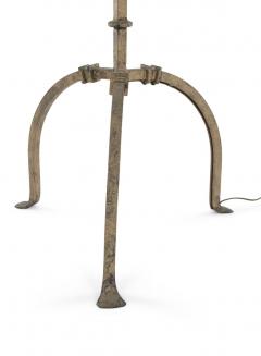 Vintage Heavy Gilt Iron Floor Lamp - 3744617