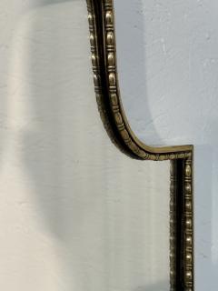 Vintage Hollywood Regency Brass Beaded Wall Mirror - 4607518