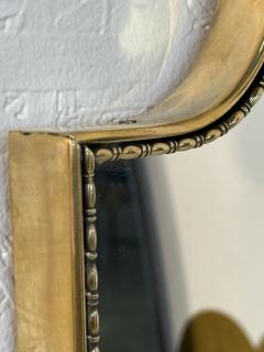 Vintage Hollywood Regency Brass Beaded Wall Mirror - 4607519