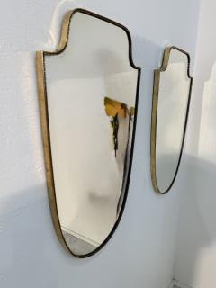 Vintage Hollywood Regency Brass Beaded Wall Mirror - 4607520