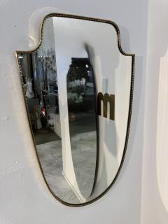 Vintage Hollywood Regency Brass Beaded Wall Mirror - 4607521