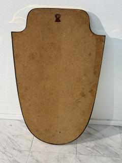 Vintage Hollywood Regency Brass Beaded Wall Mirror - 4607526