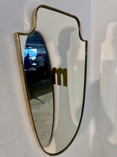 Vintage Hollywood Regency Brass Beaded Wall Mirror - 4607528