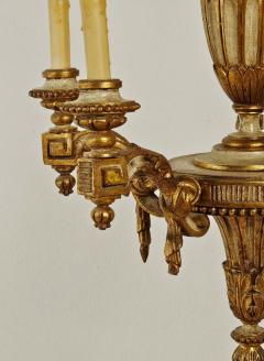 Vintage Hollywood Regency Painted Gilt Chandelier - 4281696