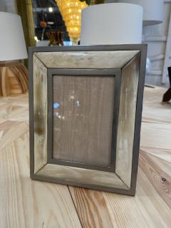 Vintage Horn and Metal Picture Frame - 4801577