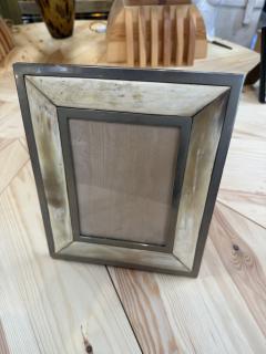 Vintage Horn and Metal Picture Frame - 4801578