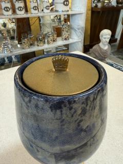 Vintage Ice Bucket on Pedestal with Lid 1970s - 4514134