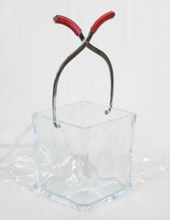 Vintage Ice Cube Lucite Ice Bucket - 2556945
