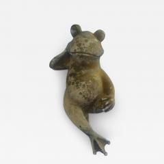 Vintage Indoor Outdoor Resin Laying Frog - 3733002