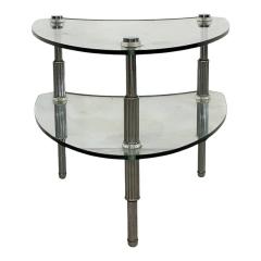 Vintage Industrial Chic Two Tier Italian Boomerang Side Table 1 of 2 - 4342656