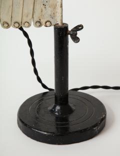 Vintage Industrial Metal Accordion Table Lamp - 1936858