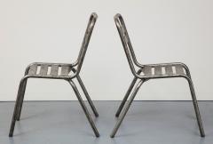 Vintage Industrial Steel Chairs France 20th Century - 4100160