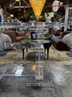 Vintage Italian Acrylic Console Table 1970s - 4534801