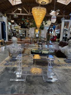 Vintage Italian Acrylic Console Table 1970s - 4534802