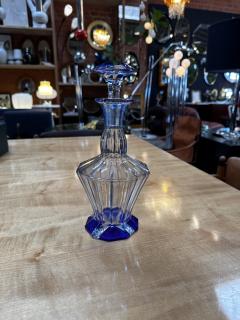 Vintage Italian Blue Crystal Decanter 1960s - 3443743