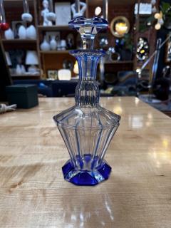 Vintage Italian Blue Crystal Decanter 1960s - 3443747