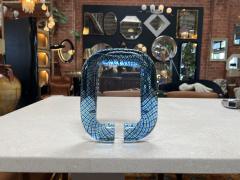 Vintage Italian Blue Murano Picture Frame 1980 - 3238218