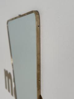 Vintage Italian Brass Wall Mirror 1960 - 3636486