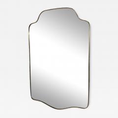 Vintage Italian Brass Wall Mirror 1960s - 3637264