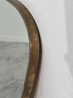 Vintage Italian Brass Wall Mirror 1960s - 3636516