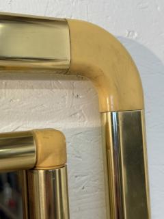Vintage Italian Brass and Lucite Wall Mirror 1970s - 4292001